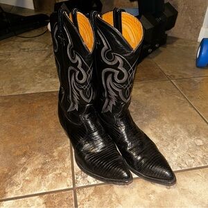 Tony Lama Teju Lizard Cowboy Boots